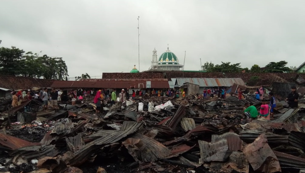 Kondisi Pasar Kepohbaru Pasca Kebakaran